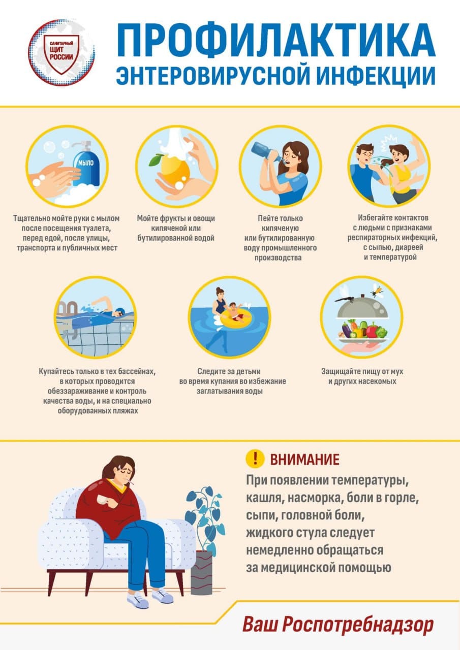 Профилактика энтеровирусной инфекции!